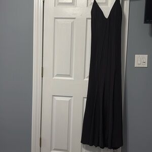 Lace up back prom dress